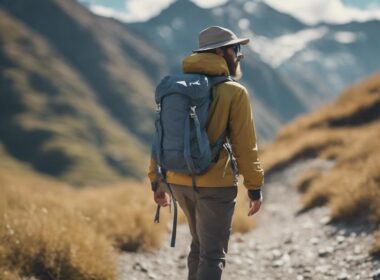 hiking in mild temperatures