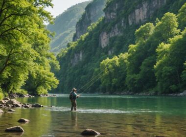 fly fishing for trout