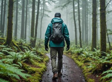 hiking attire for rain