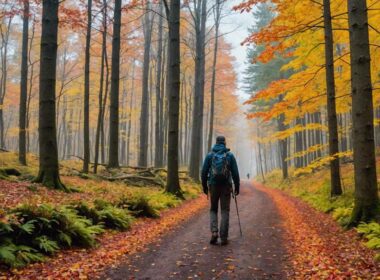 hiking trail seasonal changes