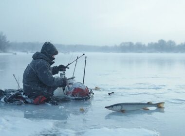 ice fishing for pike