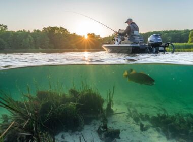 locating bass in water