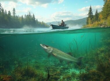 pike fishing in weeds