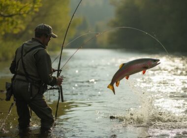 roll cast for rainbow trout