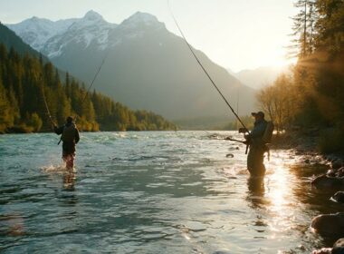 scenic british columbia salmon fishing