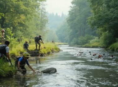 volunteer for salmon conservation