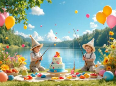 fishing themed first birthday party