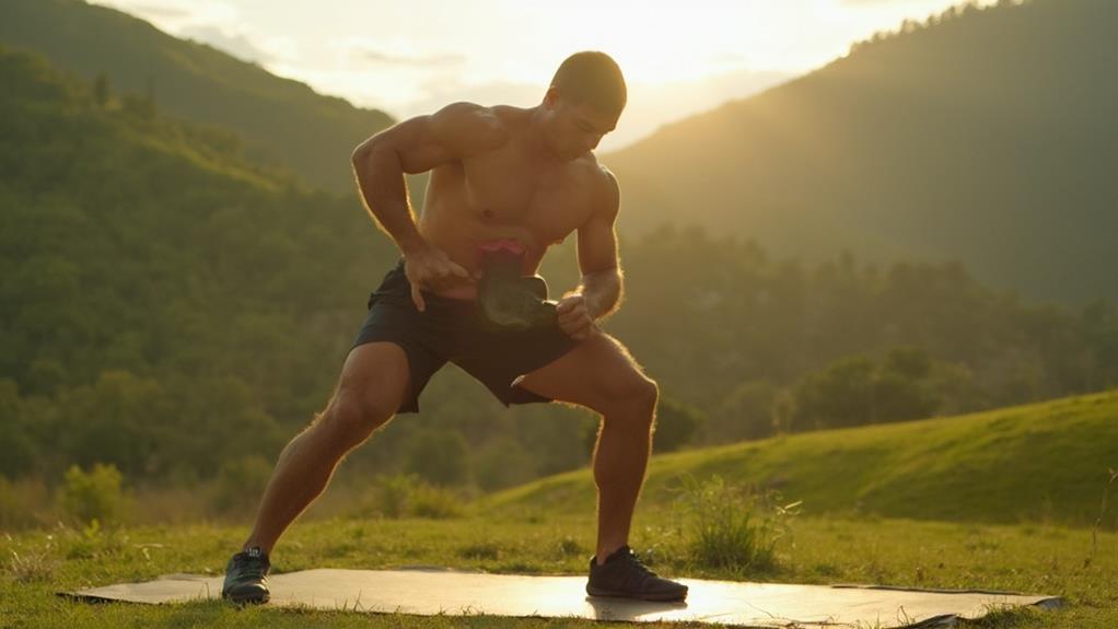 kettlebell strength training exercise