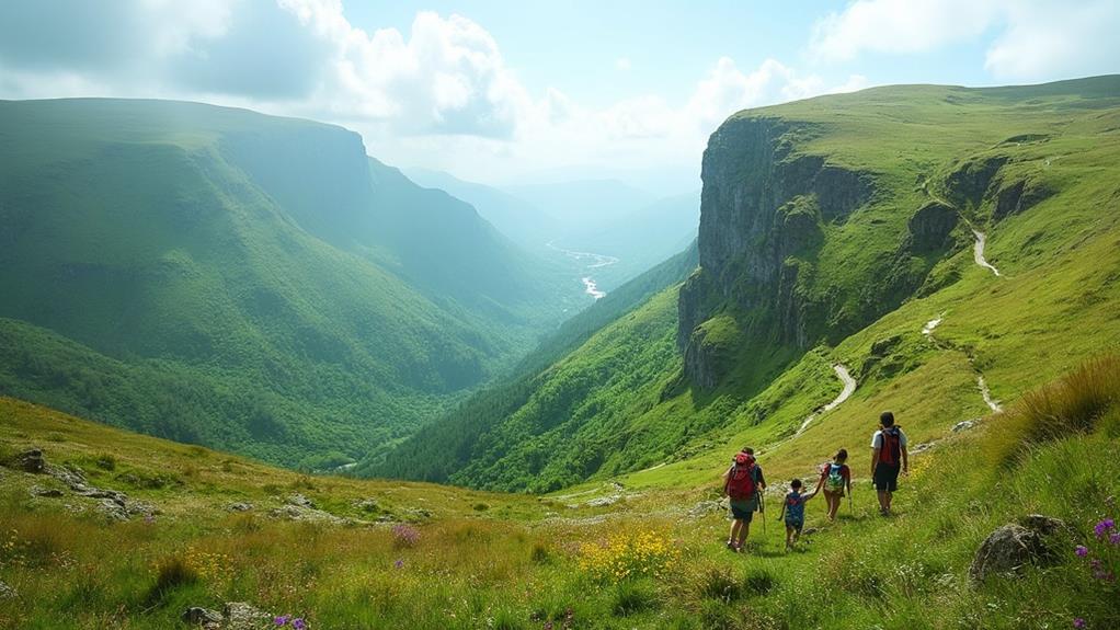 scenic cliffside hiking adventure