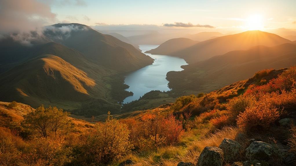 scenic hike in cumbria