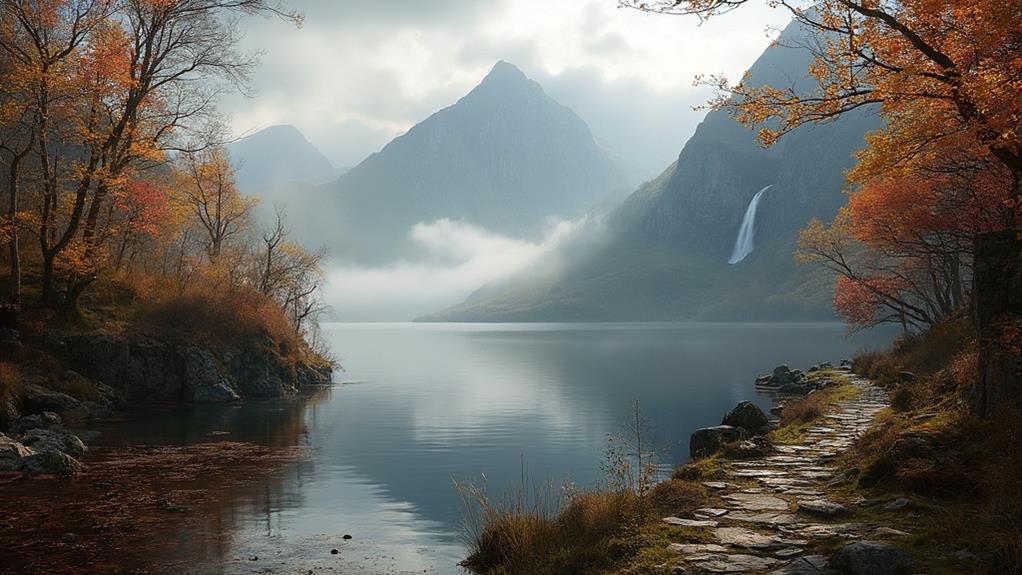 scenic hiking at loch trool