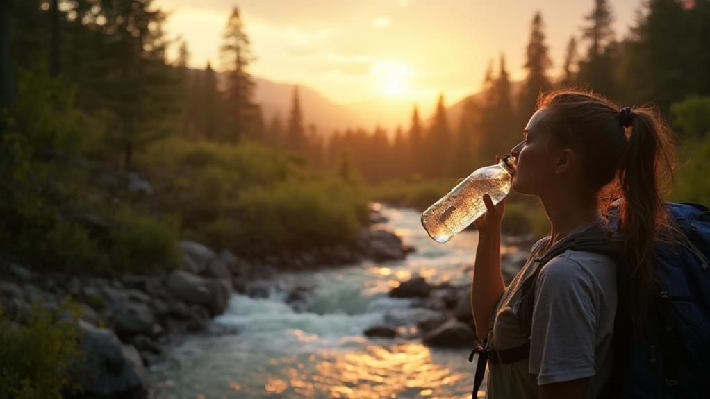 stay hydrated before hiking