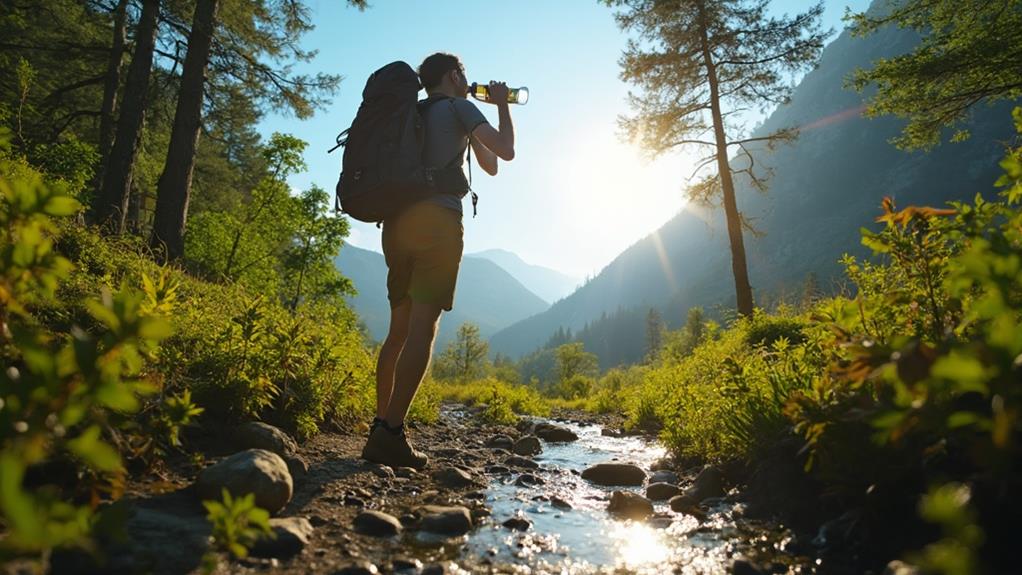 stay hydrated while hiking